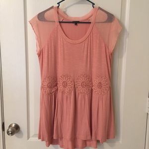 Pastel pink blouse
